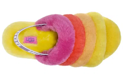 Ugg (wmns)  Fluff Yeah Slide Slipper Rainbow Yellow