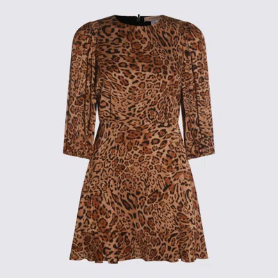 Twinset Mini Dress In Animal Print