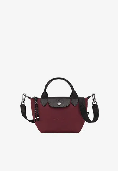 Longchamp Xs Le Pliage Original Bag In Burgundy