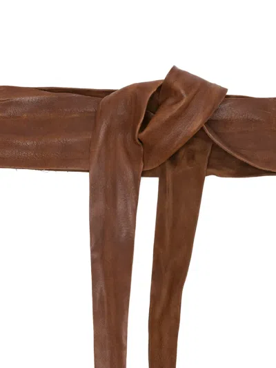 Sommet Tie Belt In Brown