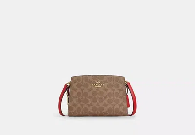 Coach Outlet Gia Crossbody Bag In Signature Canvas In Multi