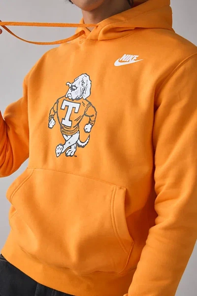 Fanatics Tennessee Volunteers Team Logo Graphic Nike Legacy Club Fleece Hoodie Sweatshirt In Orange, Men's At In Orange