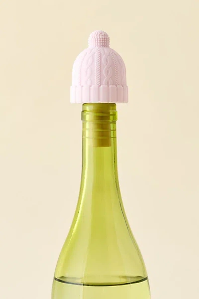 Urban Outfitters Après Ski Beanie Silicone Bottle Stopper In Pink At  In Yellow