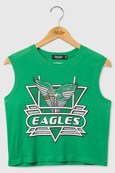 Junk Food Nfl Field Goal Tank Top In Philadelphia Eagles, Women's At Urban Outfitters In Green