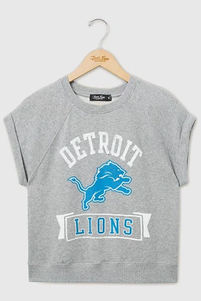Junk Food Nfl Raglan Fleece Tank Top In Detroit Lions, Women's At Urban Outfitters