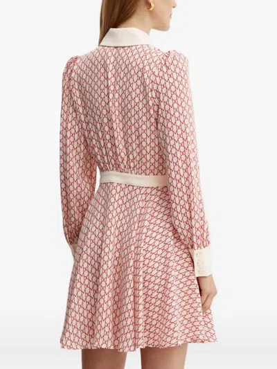 Marciano By Guess Edith Buttoned Collared Mini Dress In Neutral