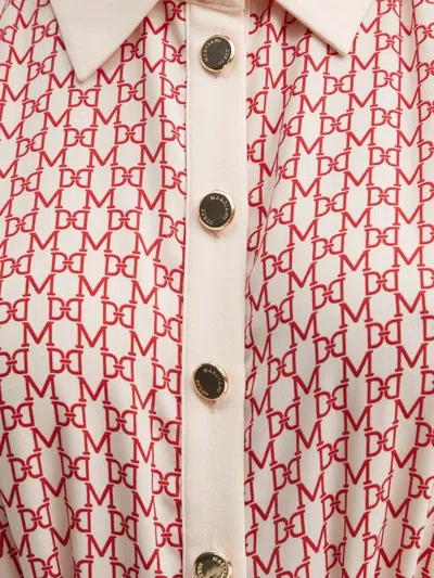 Marciano By Guess Edith Buttoned Collared Mini Dress In Neutral