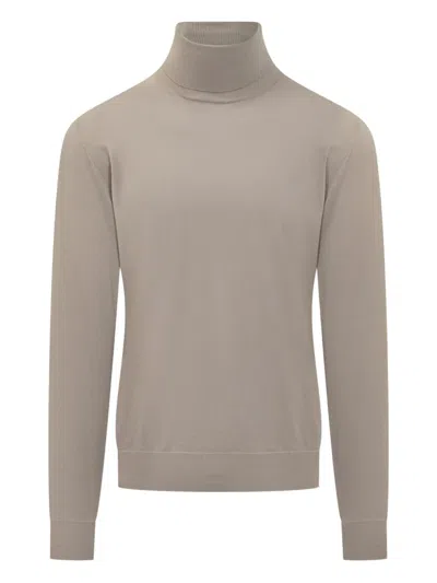 Filippo De Laurentiis Wool Turtleneck Beige In Neutral