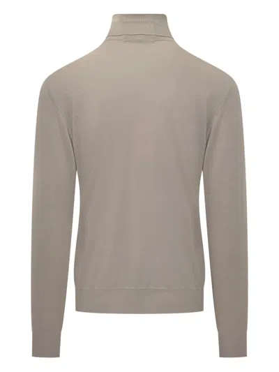 Filippo De Laurentiis Wool Turtleneck Beige In Neutral