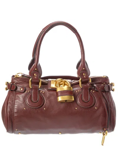 Chloé Paddington Leather Satchel In Brown
