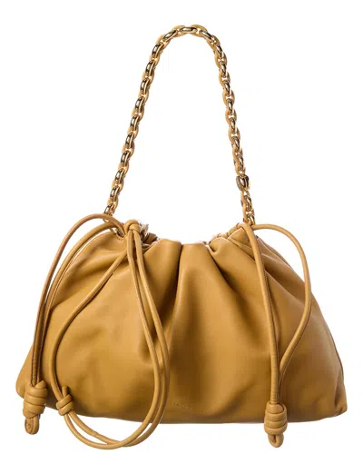 Loewe Flamenco Leather Shoulder Bag In Yellow