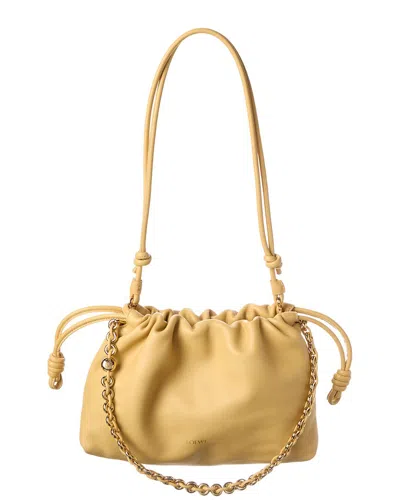 Loewe Flamenco Leather Clutch In Brown