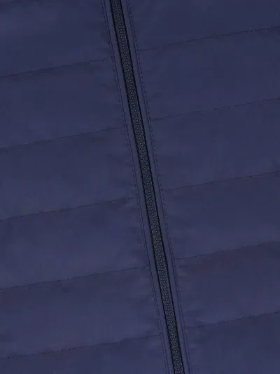 Brunello Cucinelli High Neck Quilted Sleeveless Down Vest In Blue