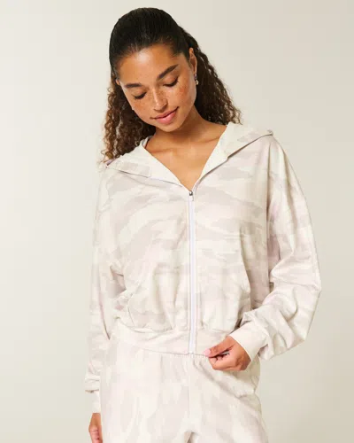 Gilly Hicks Active Recharge Easy Zip-up Hoodie In Neutral