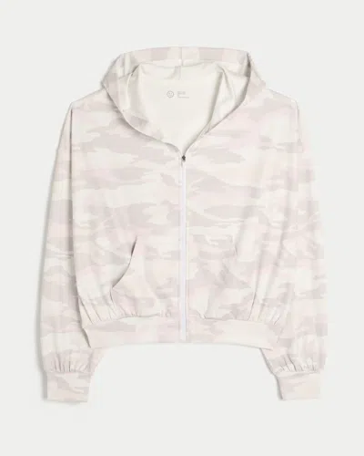 Gilly Hicks Active Recharge Easy Zip-up Hoodie In Neutral