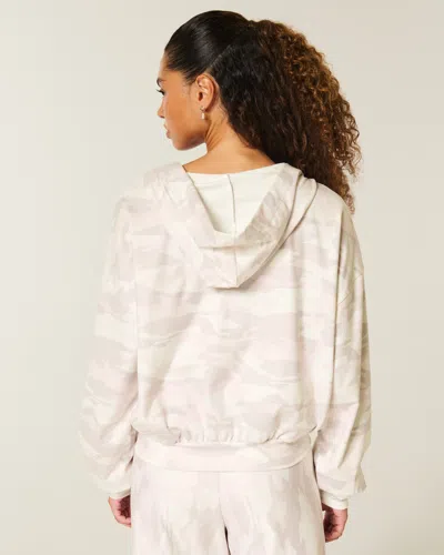 Gilly Hicks Active Recharge Easy Zip-up Hoodie In Neutral