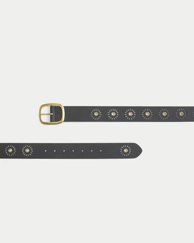 Hollister Sunburst Grommet Vegan Leather Belt In Multi
