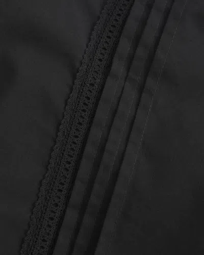 Hollister Lace Inset Button-through Shirt In Black