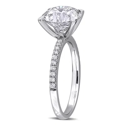 Created Forever 3 Tdw Lab-created Diamond Engagement Ring In 14k White Gold In Silver