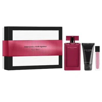 Narciso Rodriguez Ladies For Her Intense Gift Set Fragrances 3423222133818 In Multi