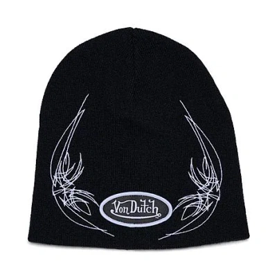 Von Dutch Doberpin Beanie Hat In Black