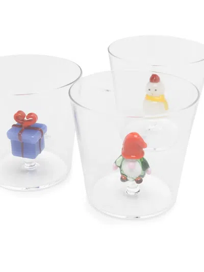 Ichendorf Milano Christmas Tales Tumbler Glasses (set Of Six) In White