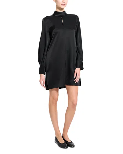 Theory Blouson Sleeve Dress In Black