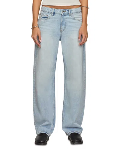 Eb Denim Alida High Rise Loose Bowed Jeans In Sanctuary In Blue