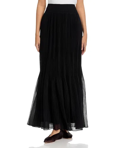 Kobi Halperin Ryle Micropleat Maxi Skirt In Black
