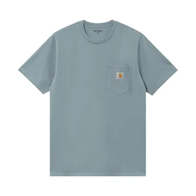Pre-owned Carhartt Wip Short-sleeve Pocket T-shirt 'citadel' | Blue | Men's Size L