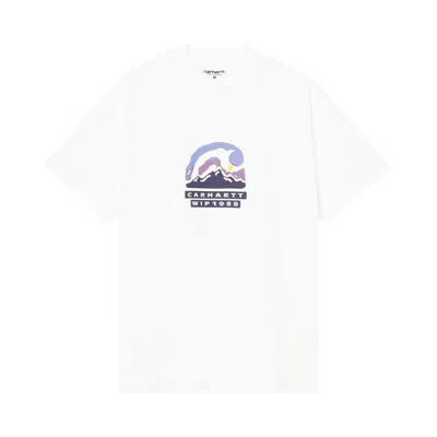 Pre-owned Carhartt Wip Short-sleeve Rising Helix T-shirt 'white' | Men's Size Xl