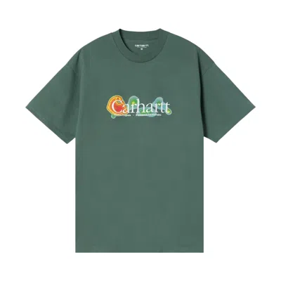 Pre-owned Carhartt Wip Short-sleeve Experiential T-shirt 'silver Pine' | Green | Men's Size M
