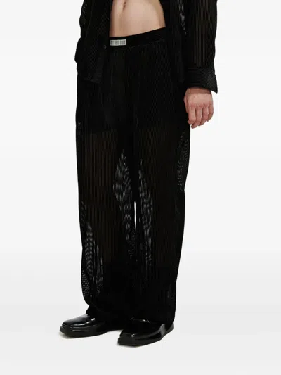 Lgn Louis Gabriel Nouchi Striped Trousers In Black