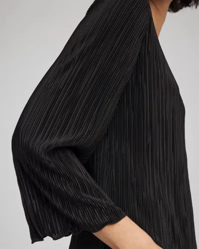 Chico's Bodre Flare Sleeve Top In Black In Black