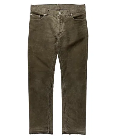 Pre-owned Helmut Lang Ss99  Vintage Chocolate Moleskin 5 Pocket Pants In Brown