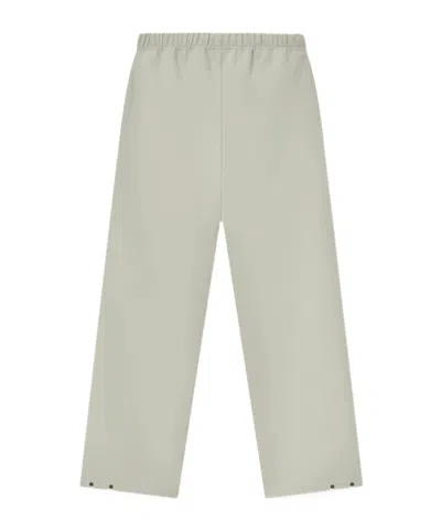 Essentials Drawstring Side-split Trousers In Green