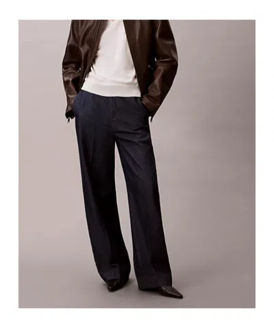 Calvin Klein Straight-leg Pants In Black