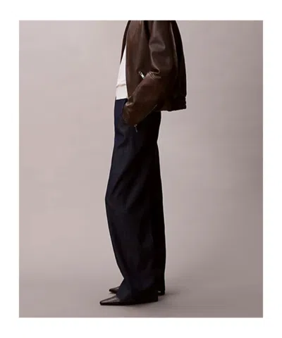 Calvin Klein Straight-leg Pants In Black