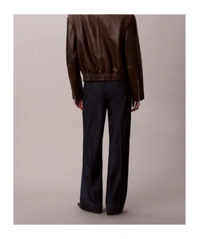 Calvin Klein Straight-leg Pants In Black