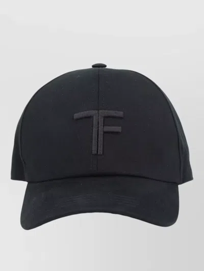 Tom Ford Baseball Cap Curved Brim Adjustable Strap In Black