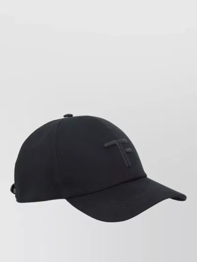 Tom Ford Baseball Cap Curved Brim Adjustable Strap In Black