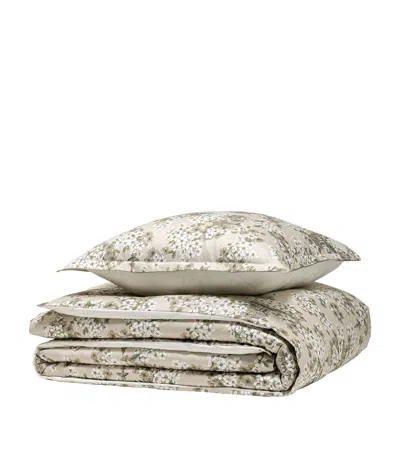 Alexandre Turpault Organic Cotton Opera Super King Flat Sheet In Multi