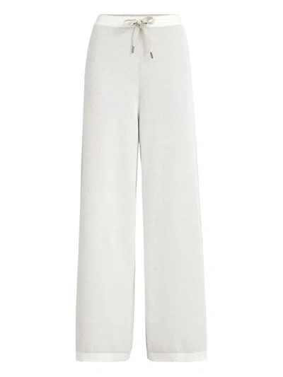 Brunello Cucinelli Drawstring Palazzo Pants In White