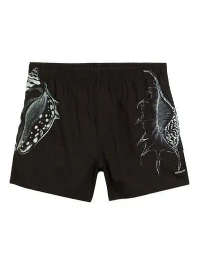 Osklen Shell-print Swim Shorts In Black