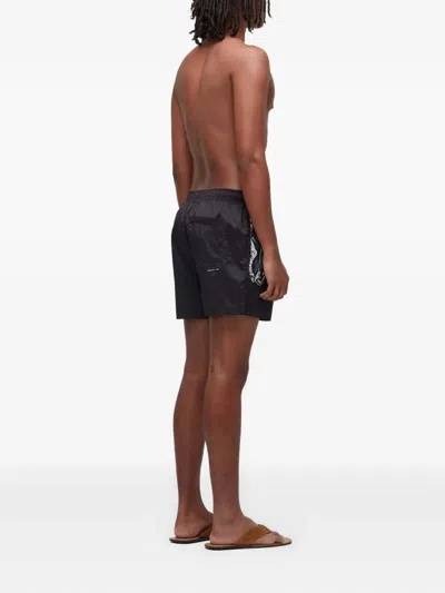 Osklen Shell-print Swim Shorts In Black