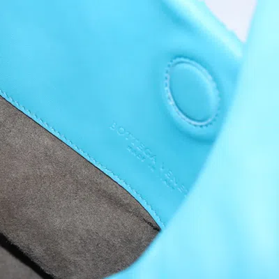 Pre-owned Bottega Veneta Campana Hobo Intrecciato Nappa Blue Leather Bag ()