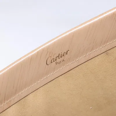 Pre-owned Cartier Trinity Hand Bag Leather Beige Leather Bag () In Sand