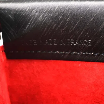 Pre-owned Cartier Trinity Hand Bag Leather Black Leather Bag ()