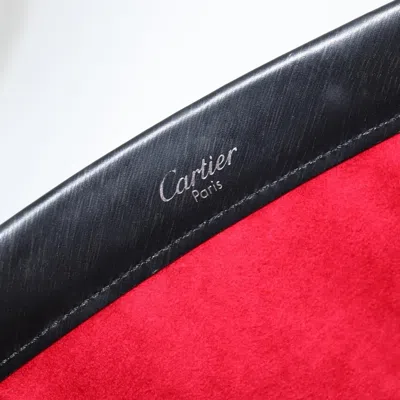 Pre-owned Cartier Trinity Hand Bag Leather Black Leather Bag ()