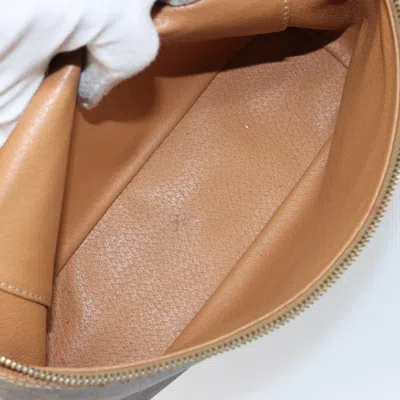 Pre-owned Celine Macadam Vanity Bag Canvas Brown Canvas Bag ()